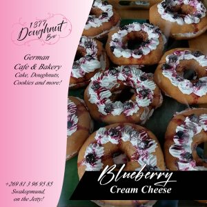 Blueberry Cream Cheese Doughnut