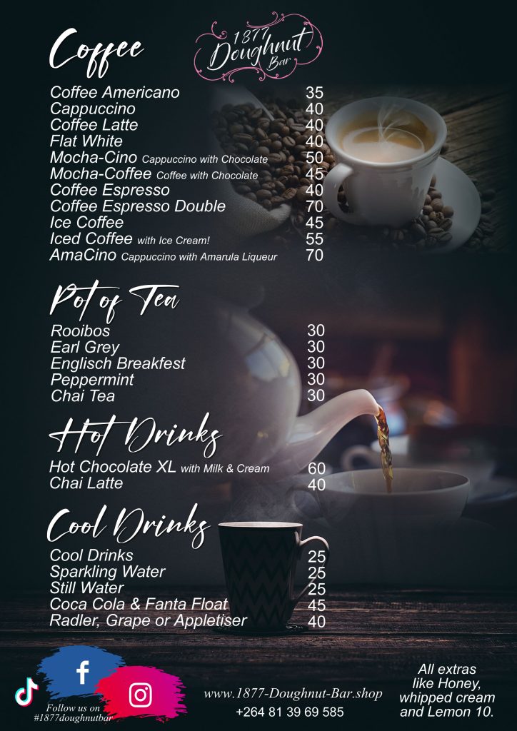 Menu Coffee, Capucino, coffeeshop